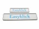 EASYKLICK Kennzeichenhalterset lang, Chrom, Material: Kunststoff