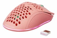 DELTACO Lightweight Gaming Mouse,RGB GAM-120-P Wireless, Pink