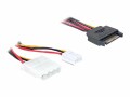 DeLock SATA/Molex Adapterkabel, 30cm, Adapter für SATA zu