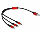 DeLock USB 2.0-Kabel 3-in-1, Lightning
