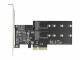 Bild 3 DeLock SATA-Controller PCI-Ex4 - 3xSATA3, 2xM.2 Key-B, RAID: Nein