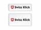 Swiss Klick Kennzeichenhalterset Hochformat Weiss, Material