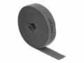 DeLock Klettband 2 m x 15 mm Grau, Breite