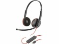 Poly Headset Blackwire 3220 Duo USB-A/C, Microsoft