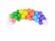 Partydeco Luftballon Girlande Regenbogenfarbig 2 m, 60 Ballons