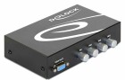 DeLock VGA-Switchbox 4 Port mit Audio, Anzahl Eingänge: 4
