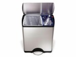 Simplehuman Recyclingbehälter CW1830 46 Liter, Silber, Material