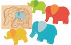 Goki Holzpuzzle Elefant, Altersempfehlung ab: 2 Jahren