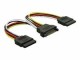 DeLock Y-Stromkabel SATA - 2x SATA 15 cm, Kabeltyp