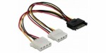 DeLock Y-Stromkabel SATA - 2x Molex 20 cm, Kabeltyp