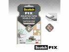 Scotch Innenmontagequadrate Scotch-Fix, 25 mm x 25 mm, Weiss