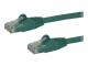 StarTech.com - 1m CAT6 Ethernet Cable, 10 Gigabit Snagless RJ45 650MHz 100W PoE Patch Cord, CAT 6 10GbE UTP Network Cable w/Strain Relief, Green, Fluke Tested/Wiring is UL Certified/TIA - Category 6 - 24AWG (N6PATC1MGN)