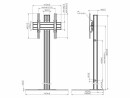 Vogel's Standfuss F1844B Schwarz, Eigenschaften: Neigbar