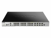 D-Link PoE+ Switch DGS-3630-28PC/SI 24 Port, SFP Anschlüsse: 0