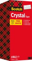 SCOTCH Crystal Clear 600 19mmx33m 6-1933R8 transparent 8