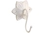 Chic Antique Wandhaken Blume Eisen, Antique Créme, Bewusste