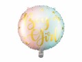 Partydeco Folienballon Boy or Girl Blau/Gold/Rosa, Packungsgrösse: 1