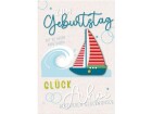 Susy Card Geburtstagskarte Segelboot drehbar 11.5 x 17 cm
