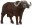 Der pechschwarze Kaffernbüffel ist eine imposante Erscheinung. Besonders beeindruckend sind die riesigen Hörner, die geschwungen auf seiner Stirn sitzen. Auf einen Kampf sollte man es lieber nicht ankommen lassen! Meistens ist der Kaffernbüffel aber ganz friedlich. Dann grast er gemächlich und geniesst den Tag in der afrikanischen Savanne.
