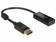 DeLock Adapter DisplayPort - HDMI passiv, 4K/30Hz, schwarz