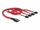 DeLock SAS-Kabel SFF-8087 - 4xSATA 50 cm, Datenanschluss Seite