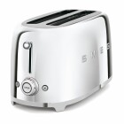 SMEG 2-Schlitz-Toaster lang 50's Retro Style, chrom