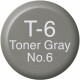 COPIC     Ink Refill - 21076103  T-6 - Toner Grey No.6
