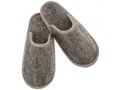 Glorex Filz-Pantoffeln Grau, Grösse L, Detailfarbe: Grau, Filz