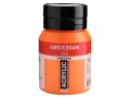 Amsterdam Acrylfarbe Standard 276 Azoorange halbdeckend, 500 ml