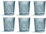 onis Gin Glas Hobstar 350 ml, 6 Stück, Blau