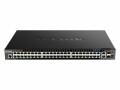 D-Link 52-P SMART MANAGED POE+ SWITCH GIGABIT STACKABLE 4X10G