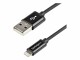 StarTech.com - 1m Black Apple 8-pin Lightning to USB Cable for iPhone iPad