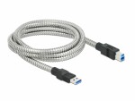 DeLock USB 3.1-Kabel A ? B, Metalmantel 2 m