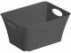 Rotho Aufbewahrungsbox Living Box 1.5 l Anthrazit, Materialtyp