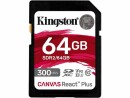 Kingston 64GB Canvas React Plus SDXC, KINGSTON 64GB Canvas