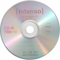 Intenso CD-R Slim 80MIN/700MB 1001124 52X 25 Pcs 