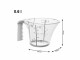 Rotho Messbecher Loft 6 dl, Transparent/Weiss, Produkttyp