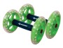 Schildkröt Fitness Bauchtrainer Dual Core Roller, Farbe: Schwarz, Grün