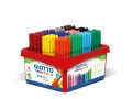 Giotto Filzstift Turbo Color Schulset 144 Stück, Strichstärke