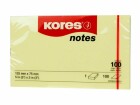 Kores Notizzettel 12575, 12.5 x 7.5 cm, Gelb, Breite