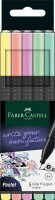 FABER-CASTELL Finepen Grip 0.4mm 151602 5 couleurs, Pastell, Kein