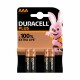DURACELL Alka Plus 4er Pack, Micro, AAA, 1,5V