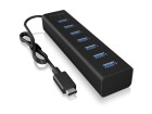 RaidSonic ICY BOX USB-Hub IB-HUB1700-C3, Stromversorgung: USB, Anzahl