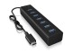 RaidSonic ICY BOX USB-Hub IB-HUB1700-C3, Stromversorgung: USB, Anzahl