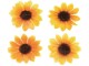 Glorex Streudeko Sonnenblumen, 15 Stück, Motiv: Blüten, Material