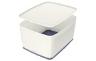 Leitz Aufbewahrungsbox MyBox Gross Weiss/Grau, Breite: 31.8 cm