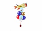 Partydeco Luftballon Flugzeug Mehrfarbig, Ø 30 cm, 6 Stück