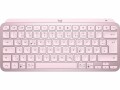 Logitech Tastatur MX Keys Mini Rose CH-Layout, Tastatur Typ