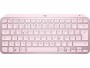 Logitech Tastatur MX Keys Mini Rose CH-Layout, Tastatur Typ