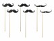 Partydeco Partyaccessoire Moustache 6-teilig, Schwarz